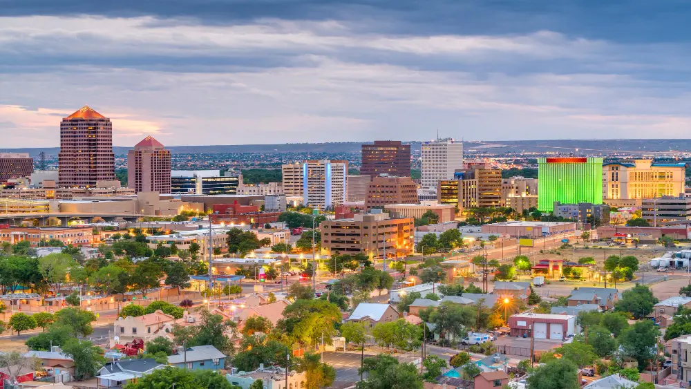 Albuquerque new mexico usa cityscape