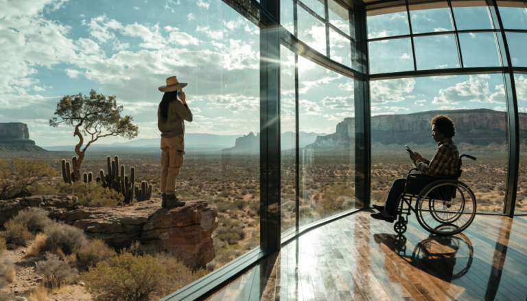 Telehealth Psychiatry — editorial photograph, wide landscape composition