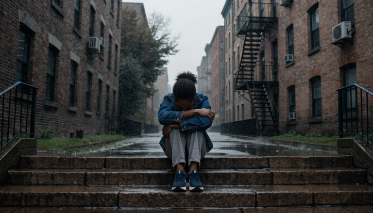 when daily stress turns into generalized anxiety disorder — editorial photograph, wide landscape composition