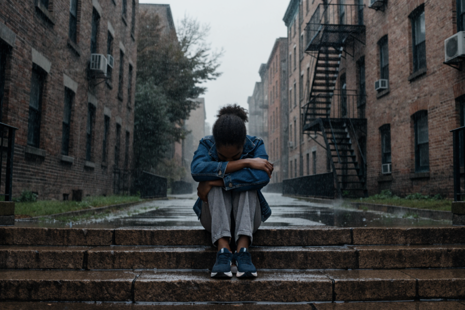 when daily stress turns into generalized anxiety disorder — editorial photograph, wide landscape composition